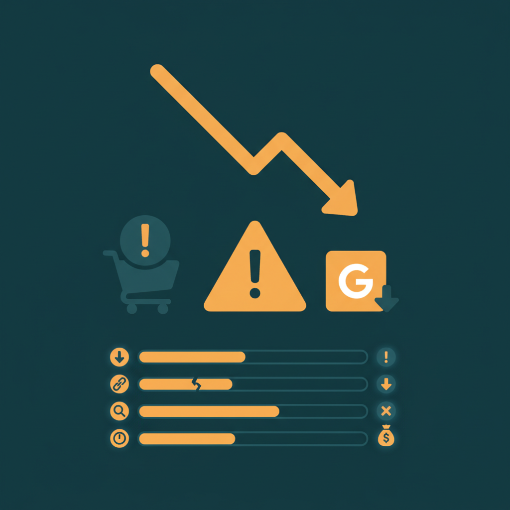 5 sygnałów spadku pozycji sklepu w Google